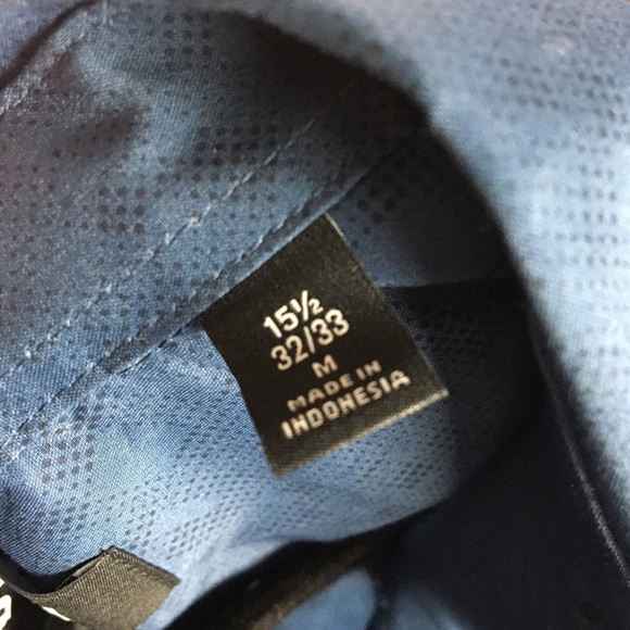 DKNY Mens Blue Slim-Stretch Shirt. Sz. M - Picture 8 of 9